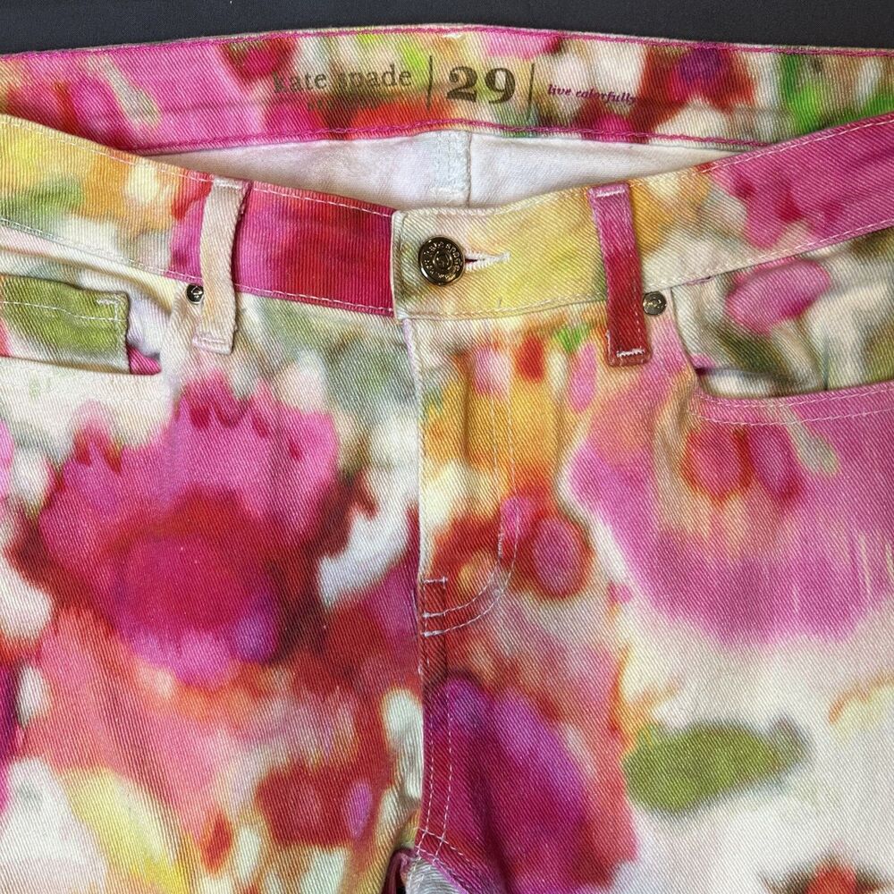 Kate Spade Live Colorfully Watercolor Jeans Size 29